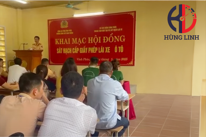 Khai mạc Hội đồng Sát hạch Cấp Giấy Phép Lái Xe Ô Tô tại Vĩnh Phúc ngày 14/5/2025
