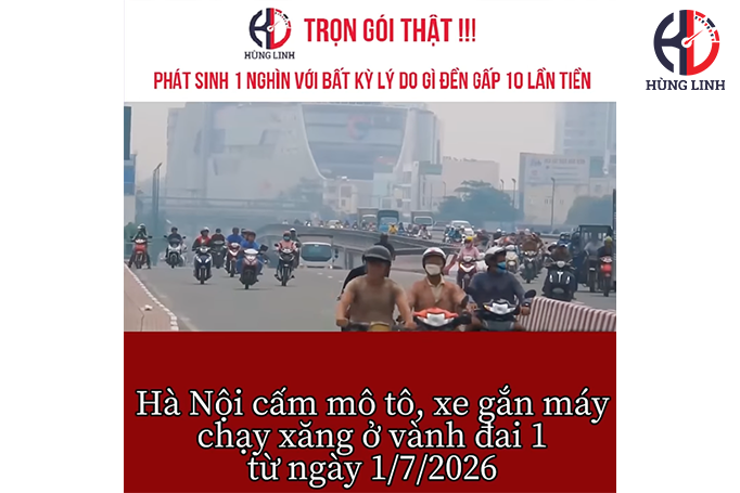 Từ 1/7/2026: Những tuyến đường nào ở Hà Nội sẽ cấm xe máy chạy xăng?