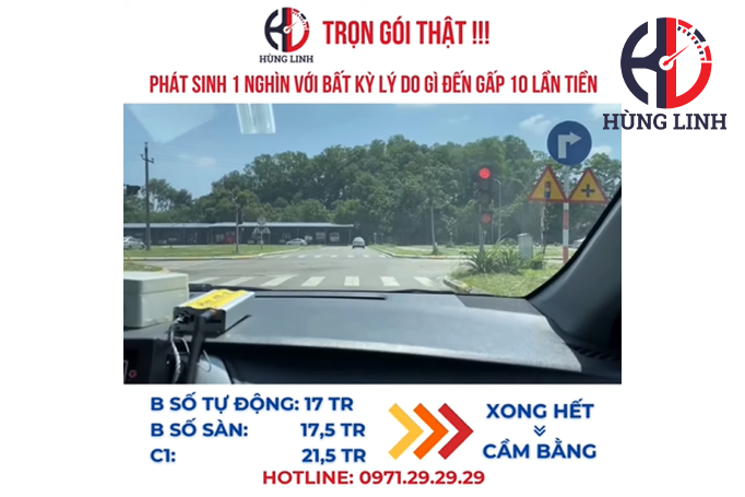 Một buổi tập xe thiết bị – sẵn sàng tâm thế trước kỳ thi sát hạch