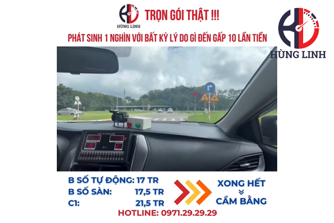 Từng vòng xe thiết bị – từng bước tiến gần hơn đến tấm bằng lái tự tin