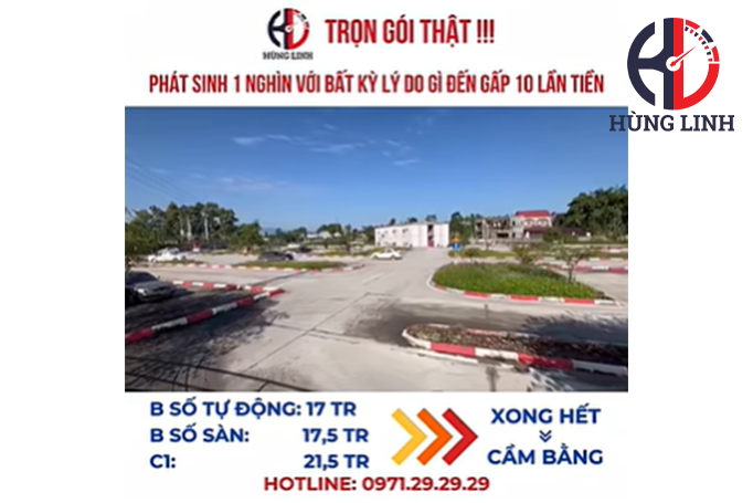 Không khí sôi động trên sân tập lái xe Hùng Linh mỗi ngày