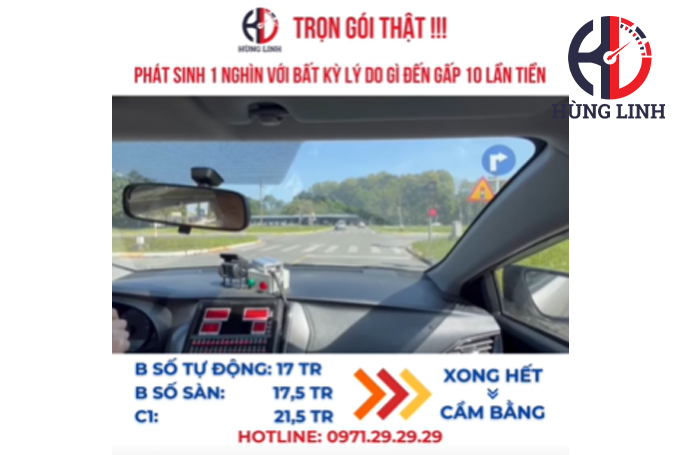 Hướng dẫn học viên trong buổi tập xe thiết bị, tự tin hơn khi thi thật