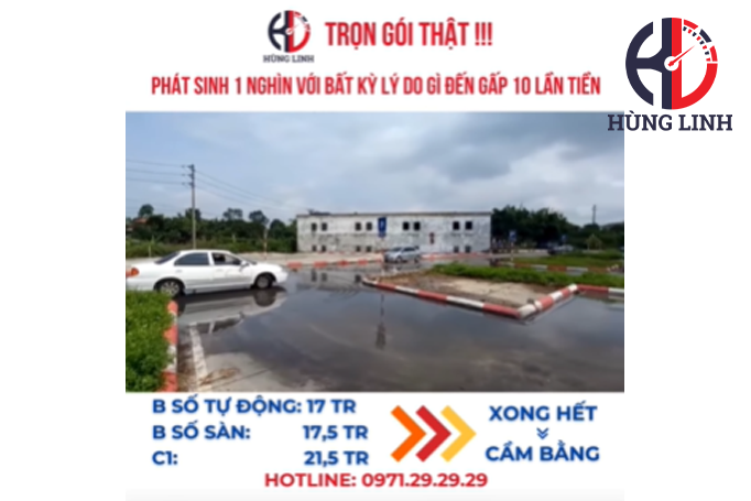 Sân tập Hùng Linh – nơi những tay lái mới bắt đầu hành trình chinh phục bằng lái