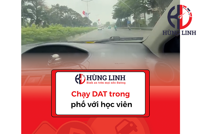 Chạy DAT trong phố với học viên
